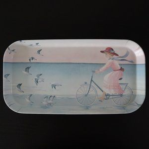 Vintage Melamine Tray / Vintage Mebel Tray Made in Italy Nautical Melamine Tray